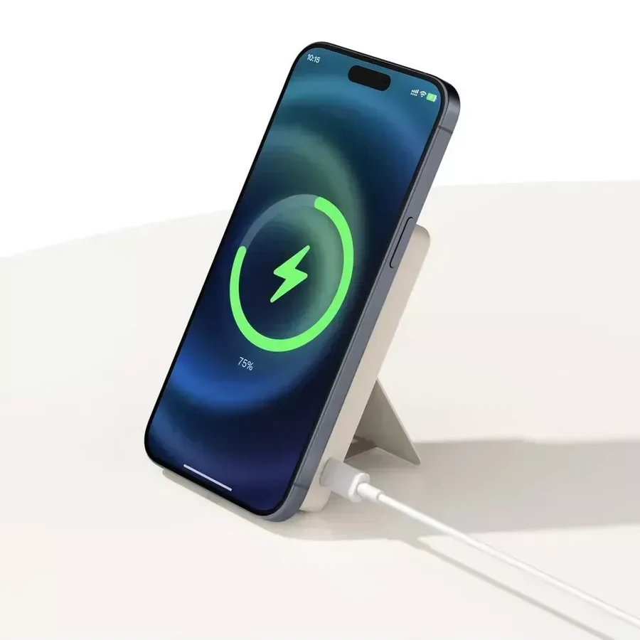 Power Bank Xiaomi Magnetic 15W 6000mAh, USB-C, бежевый — 5