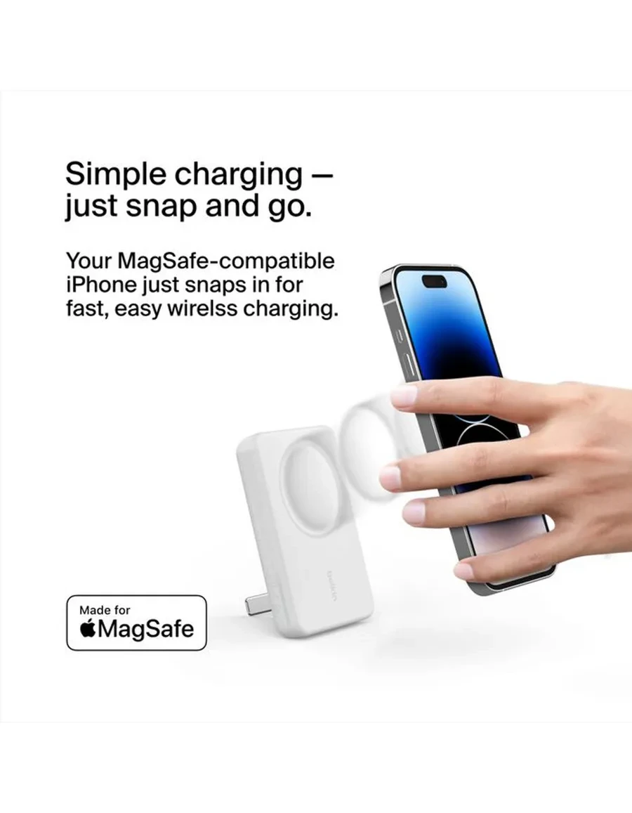 Power Bank 5K MAGNETIC WIRELESS белый