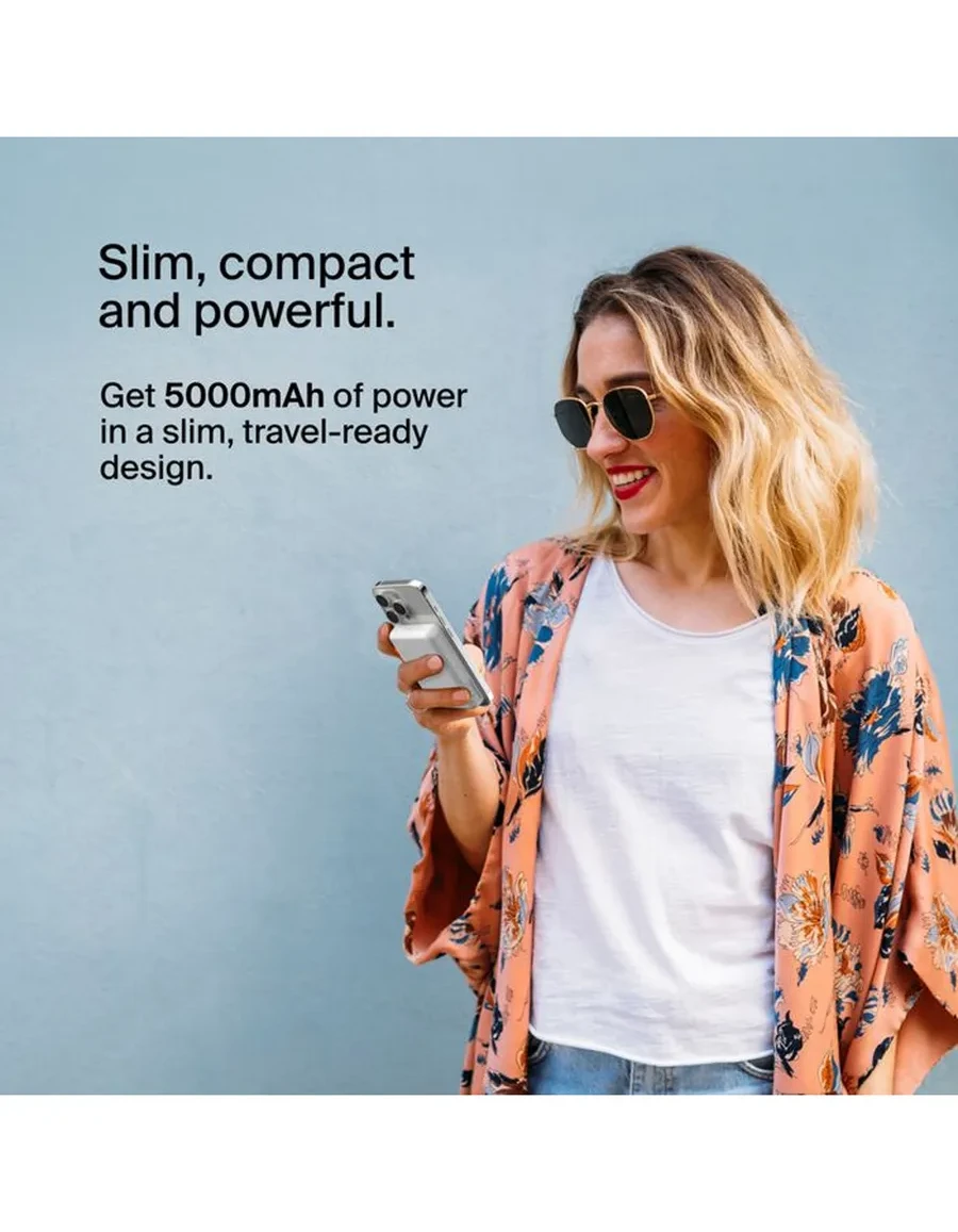 Power Bank 5K MAGNETIC WIRELESS белый — 2