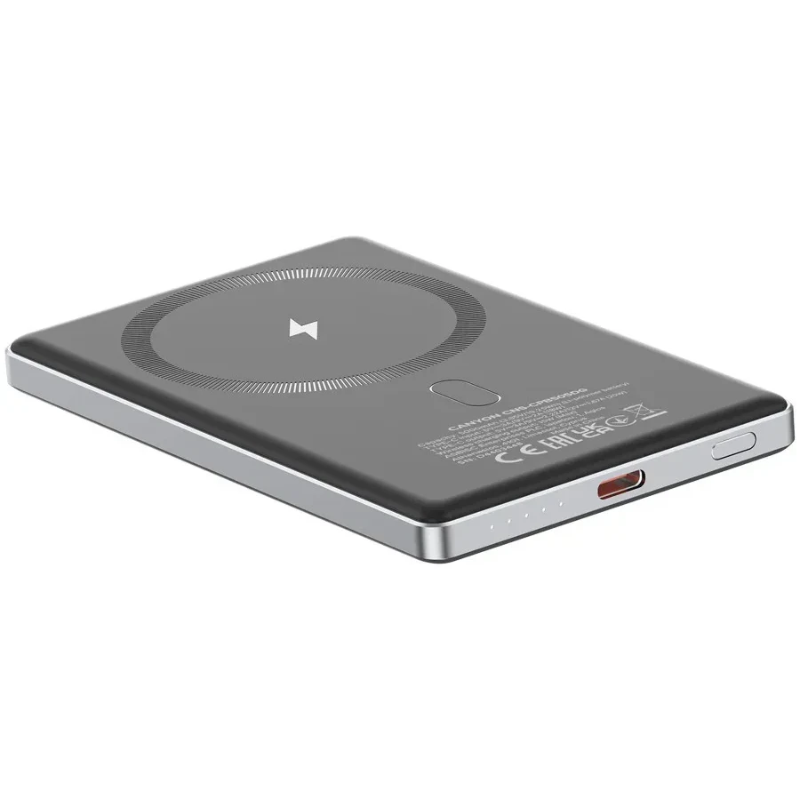 Внешний аккумулятор CANYON OnPower 505 Magnetic PowerBank 5000mAh 20W — 4