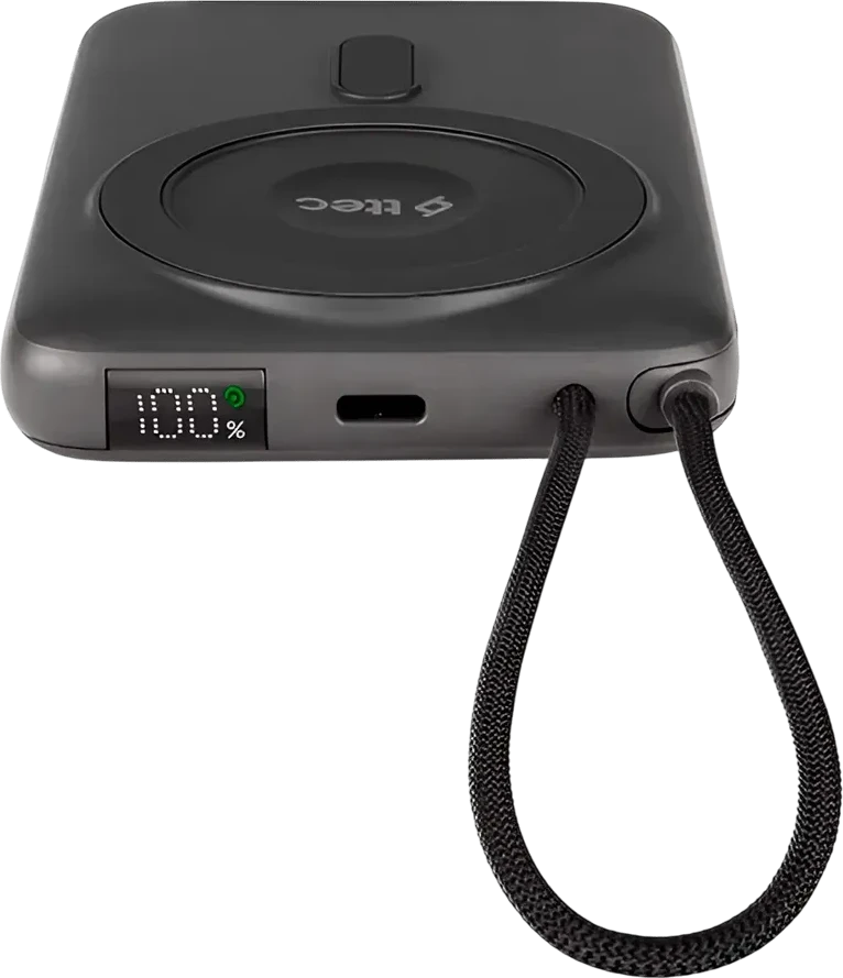 Павербанк ttec Recharger M LCD 10000 mAh MagSafe, PD 20W — 2
