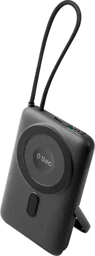 Павербанк ttec Recharger M LCD 10000 mAh MagSafe, PD 20W — 3