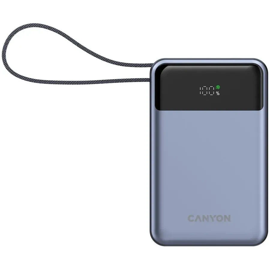 Павербанк CANYON OnPower 600, 20000 mAh PD 65W, серый