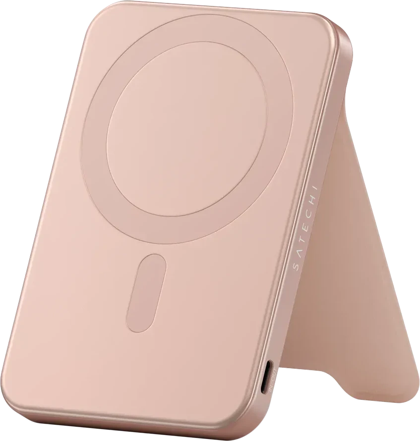 Портативный аккумулятор SATECHI Qi2 5K, розовый