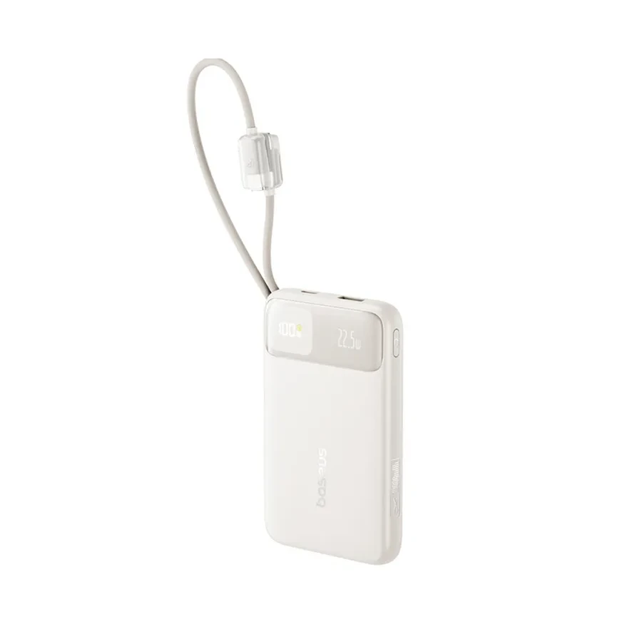 Портативный аккумулятор Baseus EnerFill FC11, 10000mAh, 22.5W, бежевый — 2
