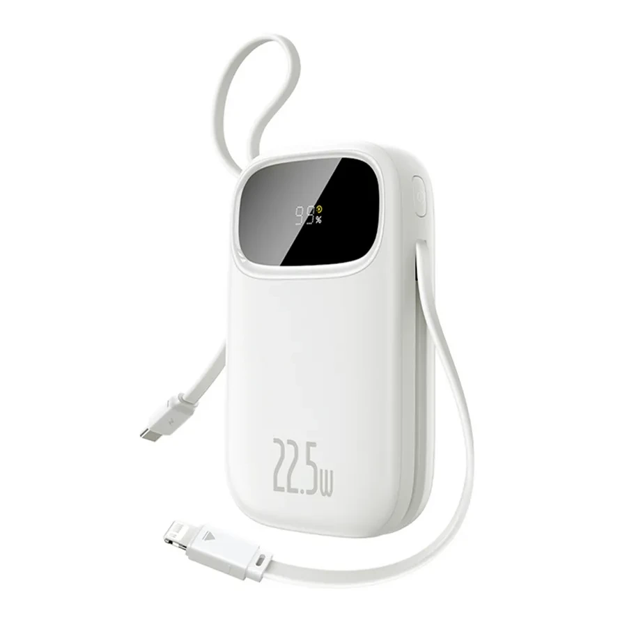Портативный аккумулятор Baseus EnerFill FC31, 10000mAh, 22.5W, белый — 2