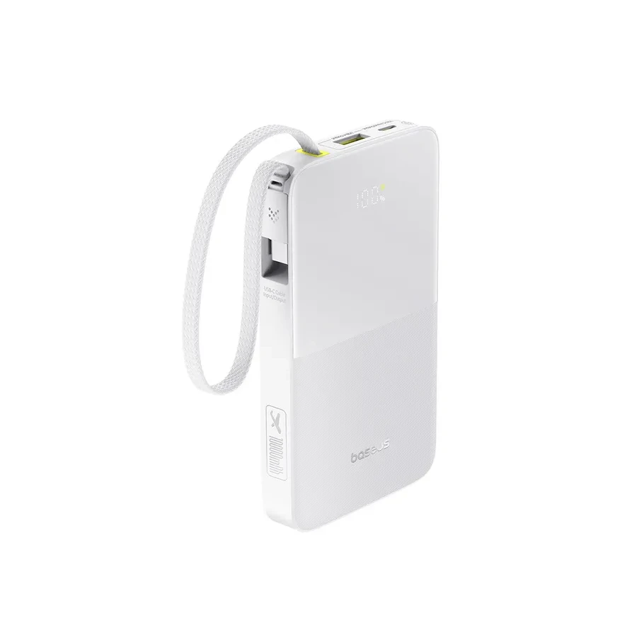 Портативный аккумулятор Baseus EnerFill FC51, 10000mAh, 22.5W, белый