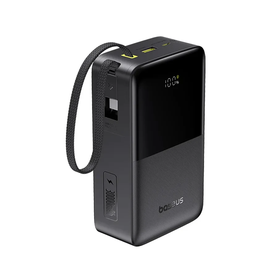 Портативный аккумулятор Baseus EnerFill FC51, 30000mAh, 22.5W, черный