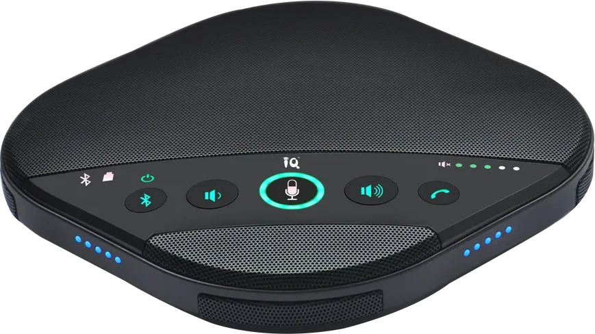 Спикерфон IQ S330 <Беспроводное соединение 2.4G и USB-соединение/Для средних и больших комнат/Встроенные 12 микрофонных решеток/6 м Диапазон приема голоса/Поддержка 2 дополнительных микрофонов> — 2