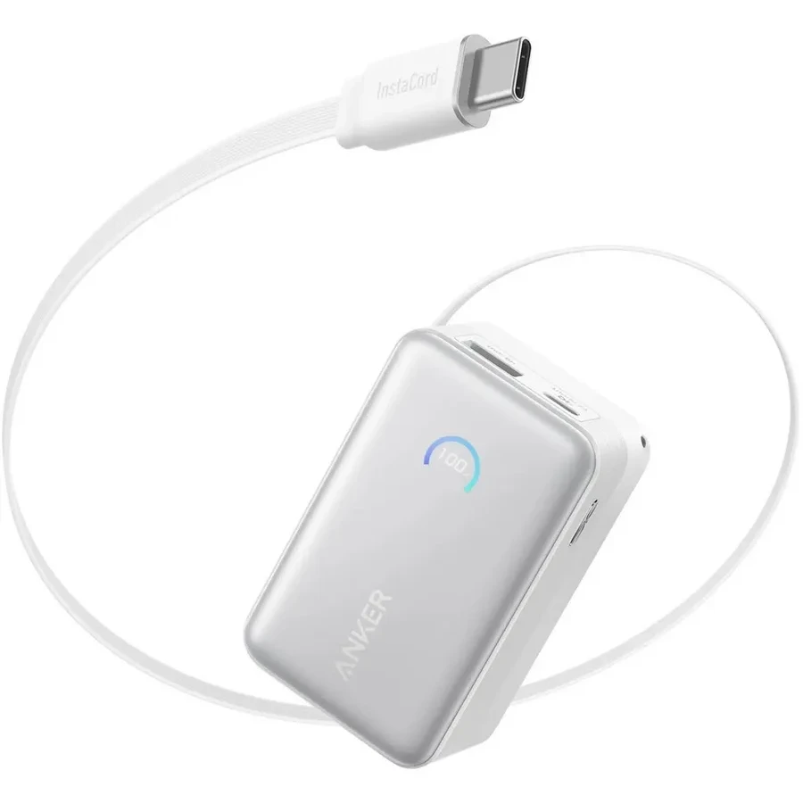 Портативный аккумулятор Anker Nano 10000mAh 45W, белый