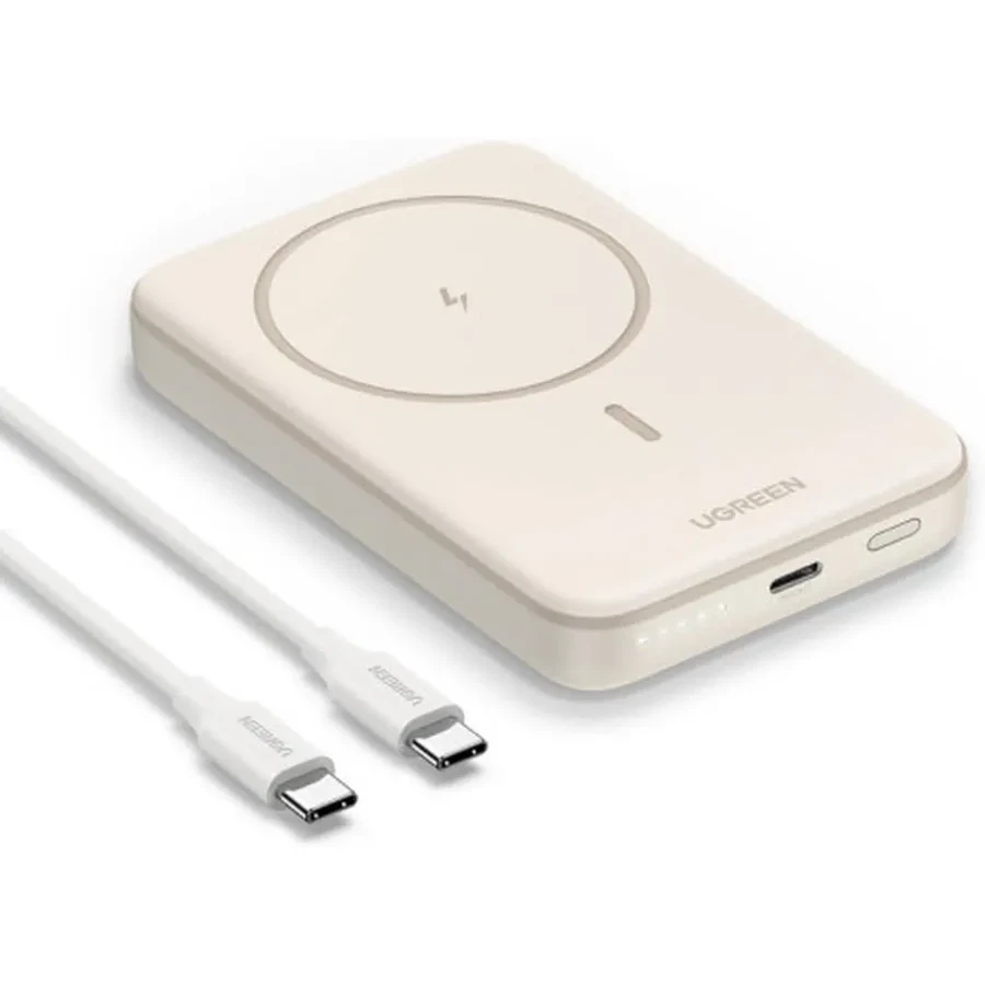 Внешний аккумулятор Magnetic Wireless Power Bank Ugreen PB561 10000mAh Beige 25208 — 4