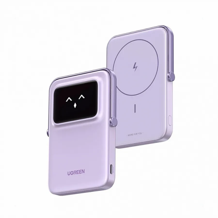 Пауэрбанк UGREEN PB571 35606 5000mAh mini Magnetic Robot Wireless 20W USB-C — 3