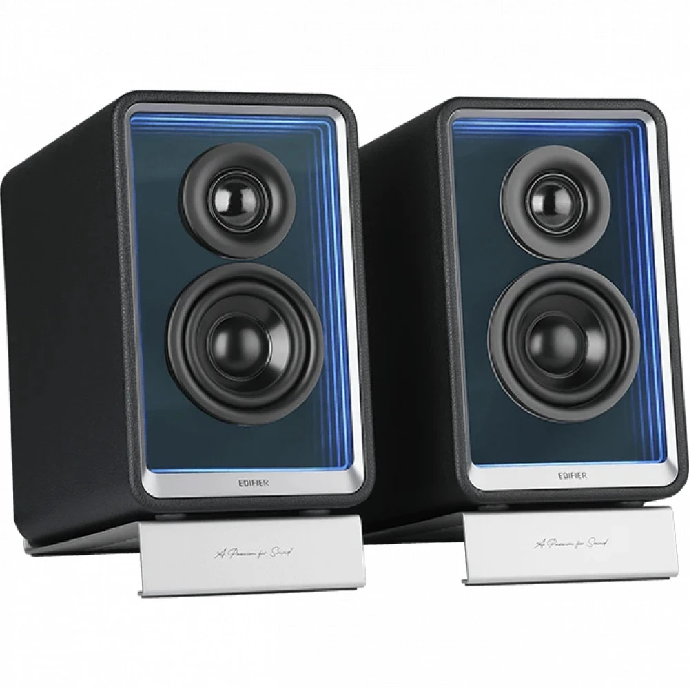 Акустическая система Bluetooth Edifier QR65 Black <2.0, RMS 70Вт, 55Гц-40кГц, BT, USB-A, RCA> — 2