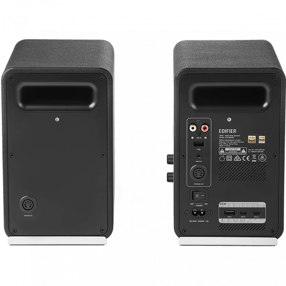 Акустическая система Bluetooth Edifier QR65 Black <2.0, RMS 70Вт, 55Гц-40кГц, BT, USB-A, RCA> — 5