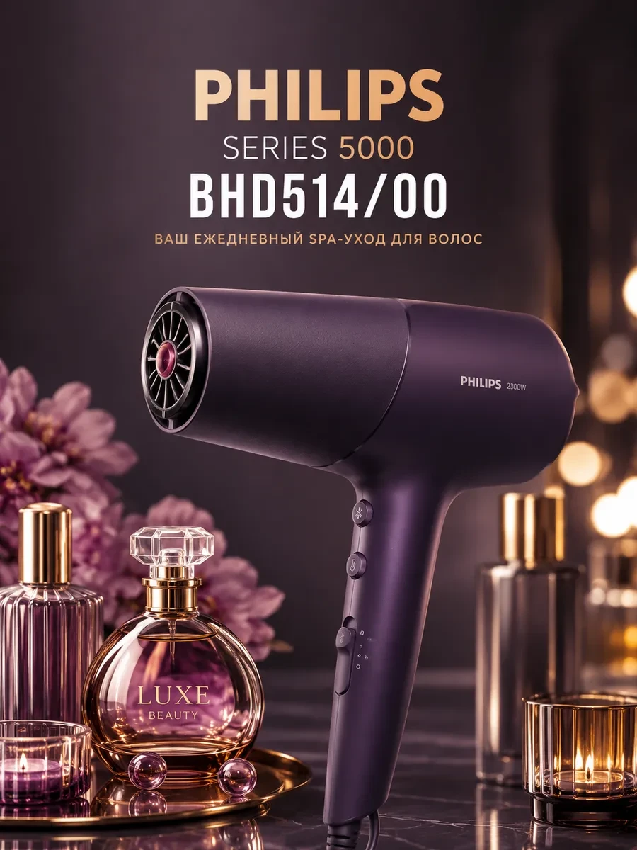 Фен Philips Серии 5000 BHD514/00