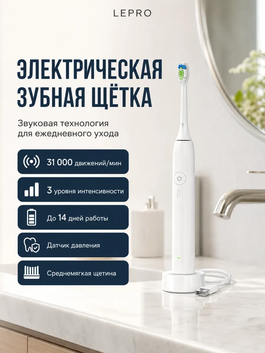 Электрическая зубная щетка Philips Sonicare 2100 HX4031/21