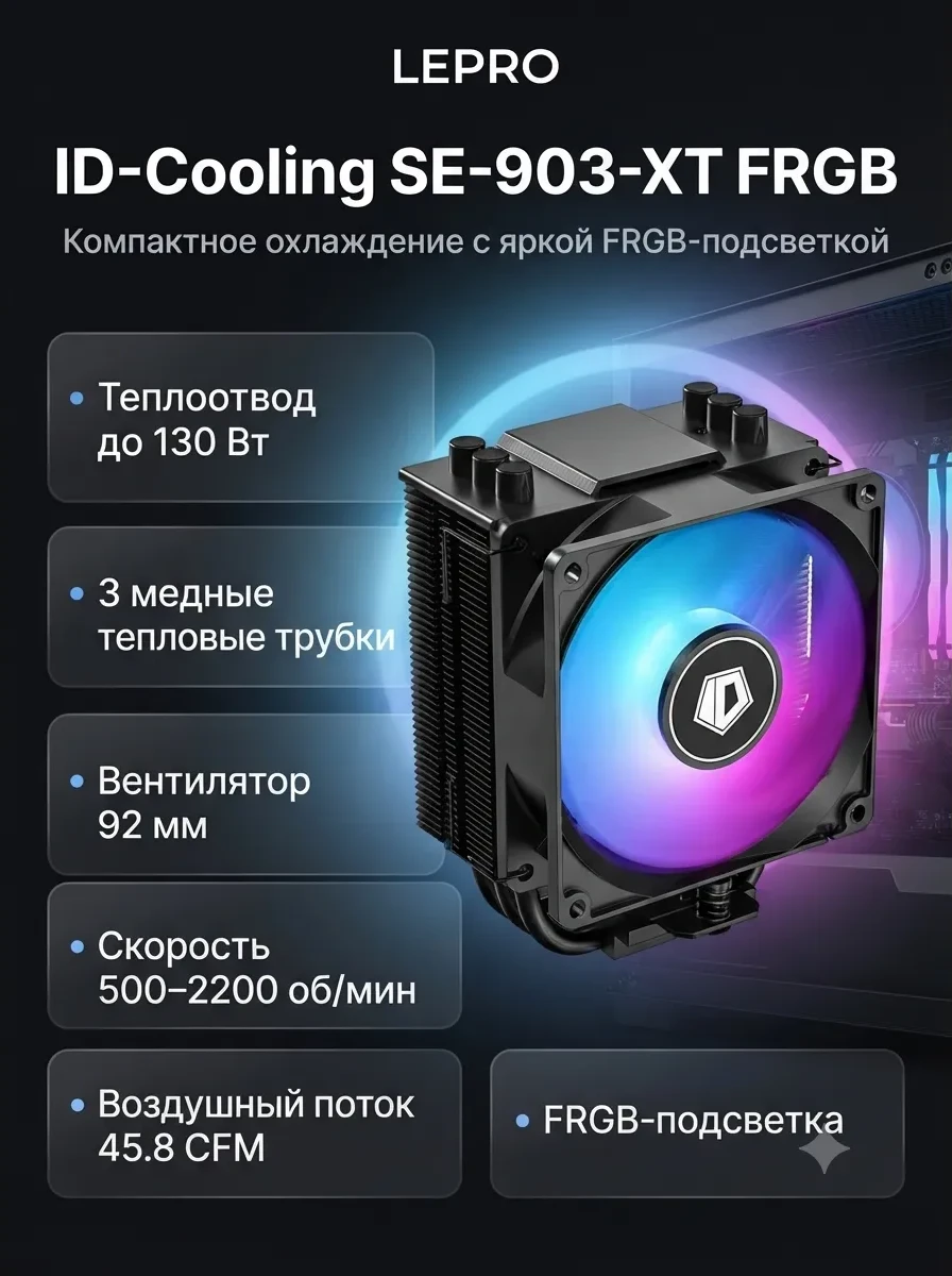 Воздушное охлаждение ID-COOLING SE-903-XT