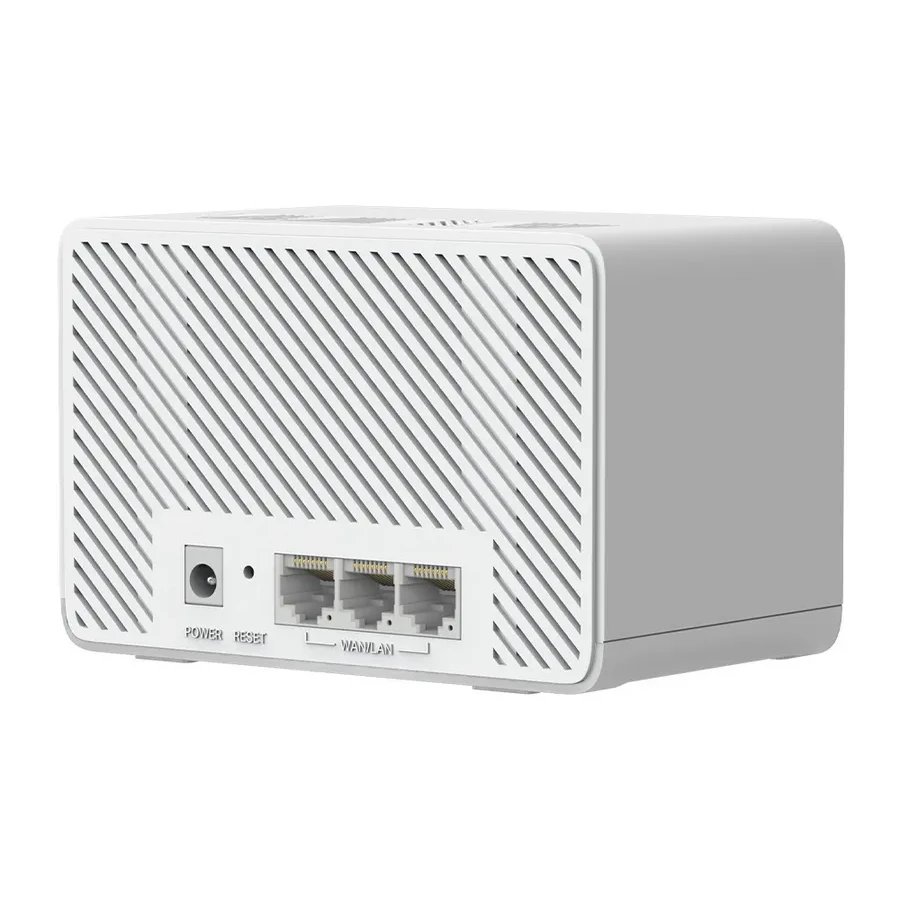 Домашняя Mesh Wi-Fi система GbE BE3600 Mercusys Halo H25BE(3-pack) Wi-Fi 7 BE3600 Домашняя Mesh-система Wi-Fi 7 Скорость: 688 Мбит/с для 2.4 ГГц + 2880 Мбит/с для 5 ГГц, внутренние антенны, 3 × гигабитных порта (автоопределение WAN/LAN), MLO, 4096-QAM, OF — 3