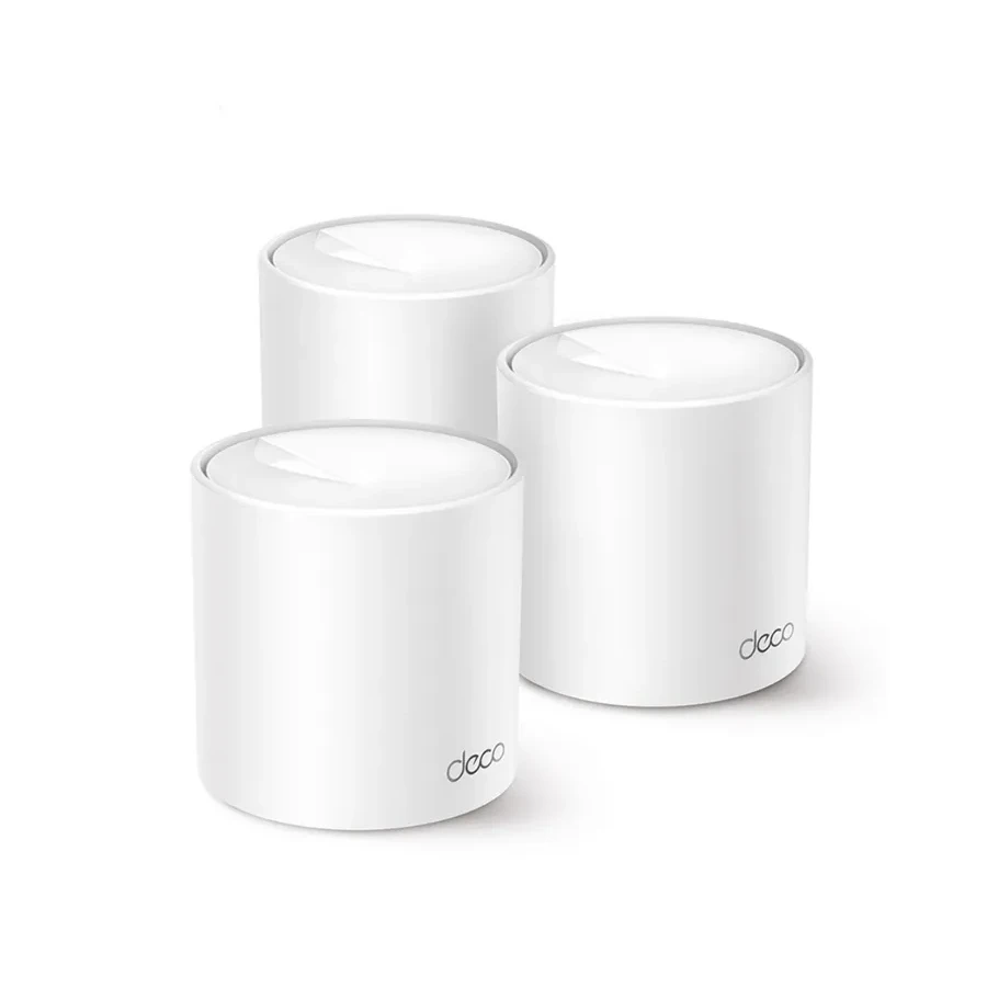 Домашняя Mesh Wi-Fi система GbE AX1500 Tp-Link Deco X1500 (3 устройства) <Бесшовный роуминг, Wi-Fi 6, 5 ГГц: до 1201 Мбит/с (802.11ax), 2,4 ГГц: до 300 Мбит/с (802.11ax), 802.11ax/ac/a/b/g/n, 2 гигабитных порта LAN/WAN, Beamforming, MU-MIMO, OFDMA, HomeSh — 2