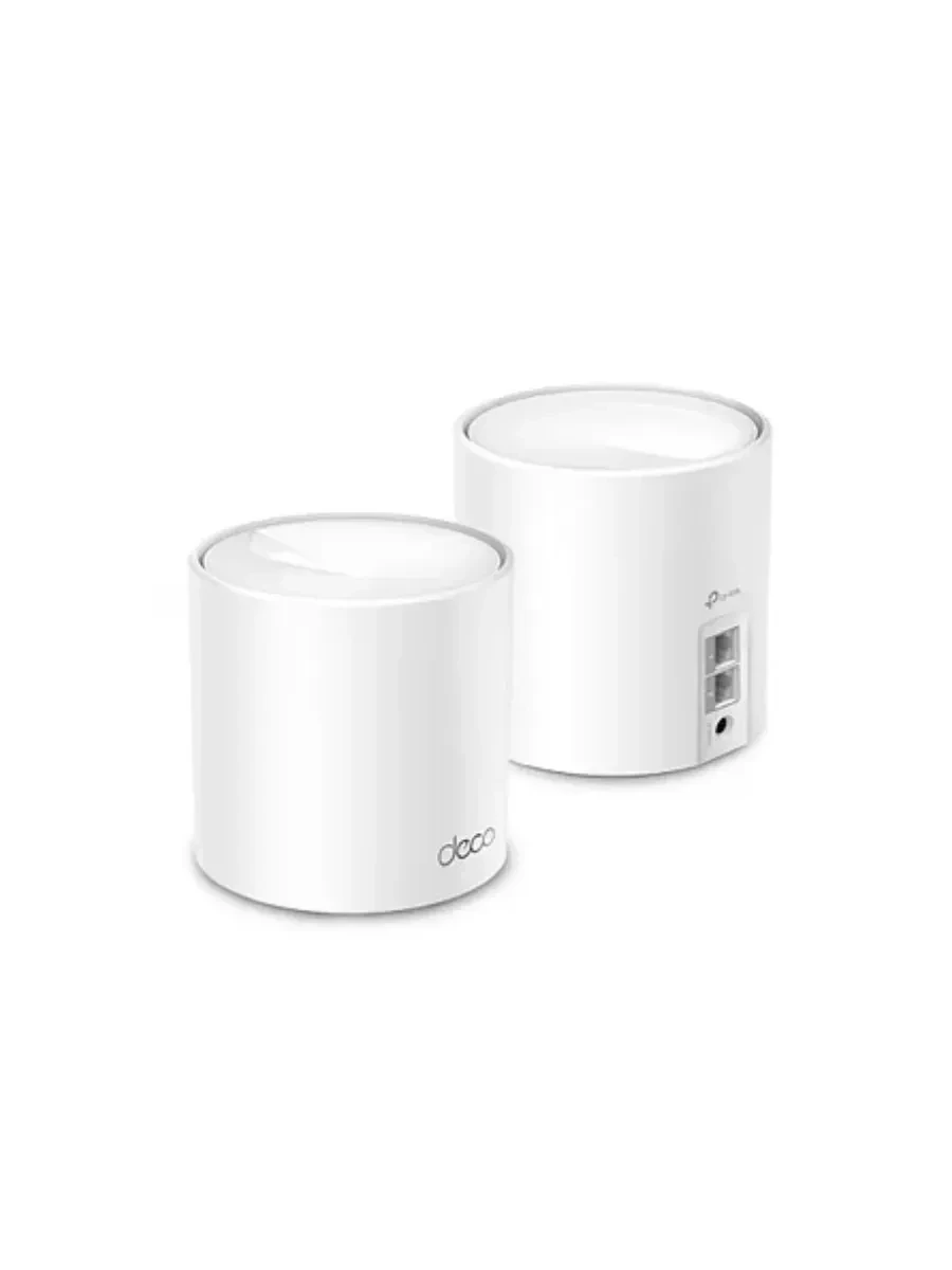 Домашняя Mesh Wi-Fi система GbE AX1500 Tp-Link Deco X1500 (2 устройства) <Бесшовный роуминг, Wi-Fi 6, 5 ГГц: до 1201 Мбит/с (802.11ax), 2,4 ГГц: до 300 Мбит/с (802.11ax), 802.11ax/ac/a/b/g/n, 2 гигабитных порта LAN/WAN, Beamforming, MU-MIMO, OFDMA, HomeSh — 3
