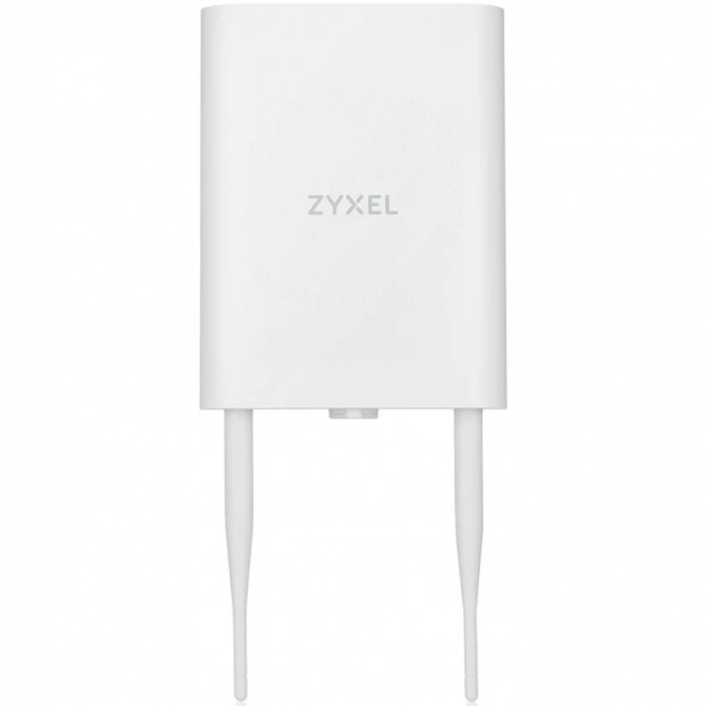 Точка доступа Wi-Fi Wi-Fi 6 Outdoor Access Point Zyxel NebulaFlex NWA55AXE, 802.11ax (AX1800), MU-MIMO 2x2+2x2, external antennas (included), 1xLAN GE, IP55, only PoE (injector incl.) — 5