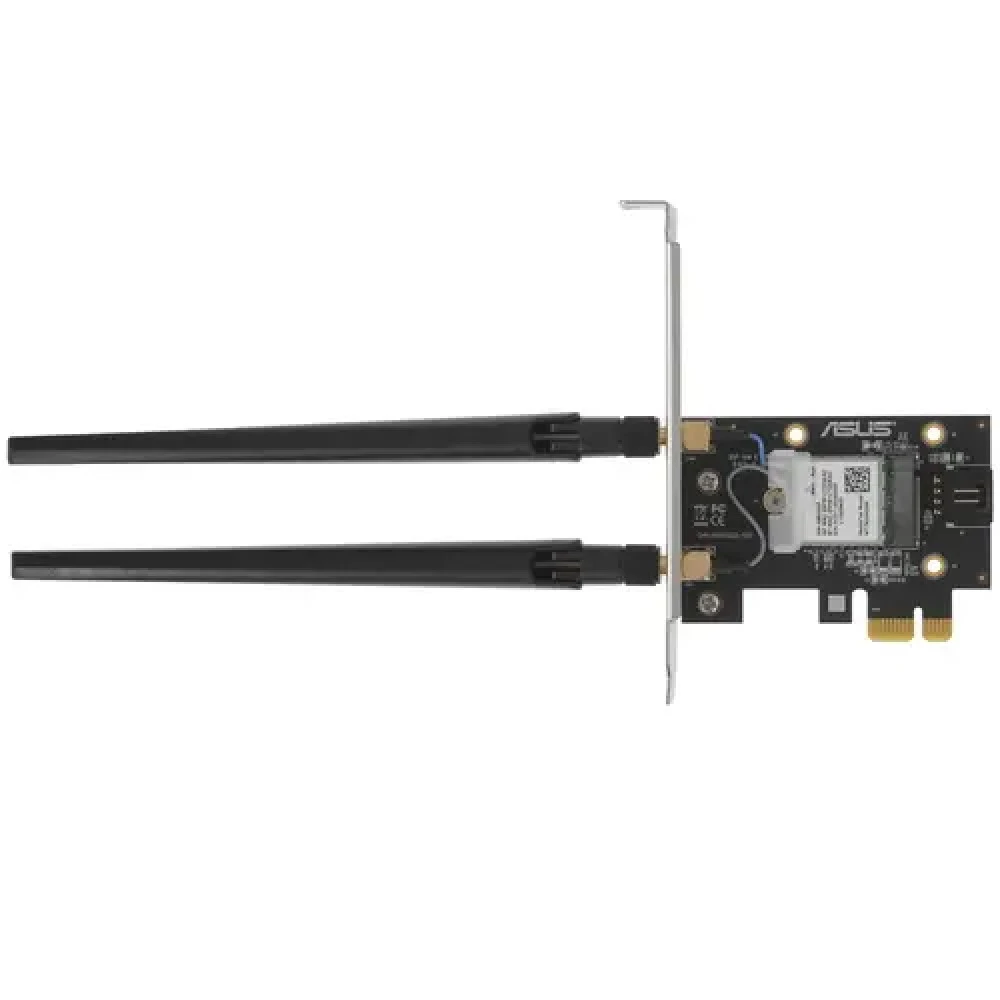 Сетевая карта Asus Wireless PCE-AXE5400, 802.11a/b/g/n/ac/ax, 574/2402/2402Мбит/с,2.4/5/6GHz,PCI-Ex1