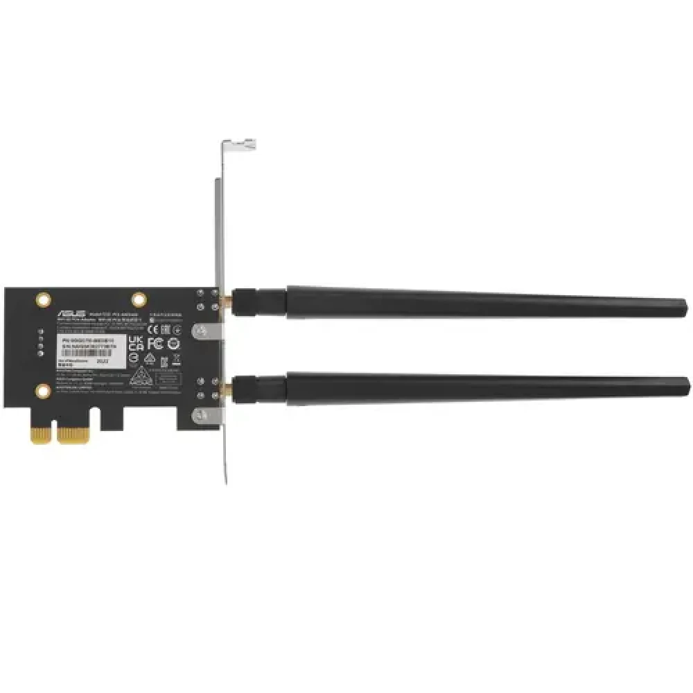 Сетевая карта Asus Wireless PCE-AXE5400, 802.11a/b/g/n/ac/ax, 574/2402/2402Мбит/с,2.4/5/6GHz,PCI-Ex1 — 2