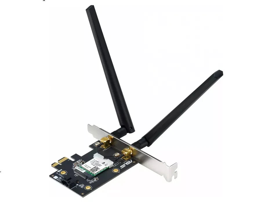 Сетевая карта Asus Wireless PCE-AXE5400, 802.11a/b/g/n/ac/ax, 574/2402/2402Мбит/с,2.4/5/6GHz,PCI-Ex1 — 5