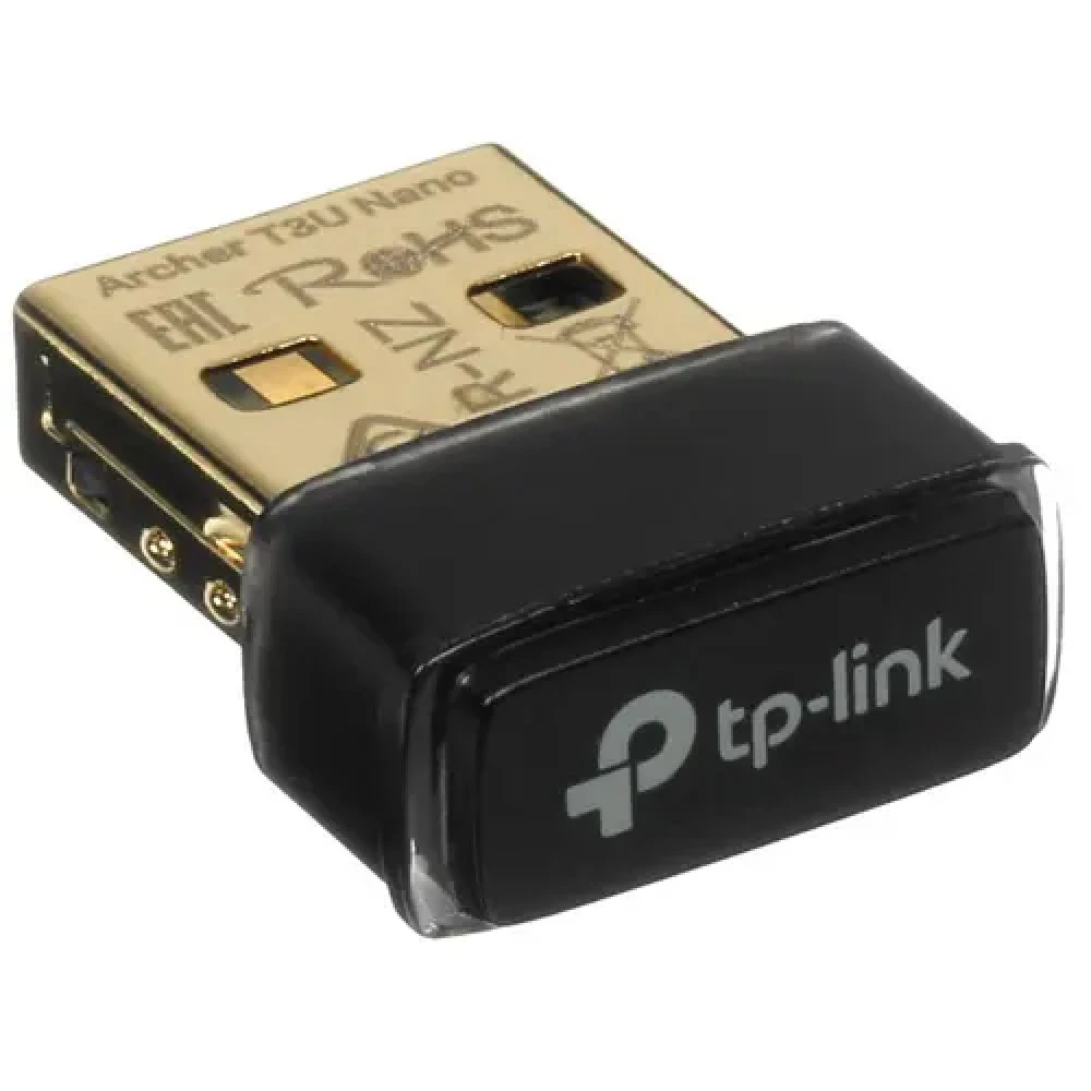 Сетевая карта TP-Link Wireless Archer T3U Nano, 802.11a/b/g/n/ac, 400/867 Мбит/с 2.4GHz/5GHz,USB 2.0