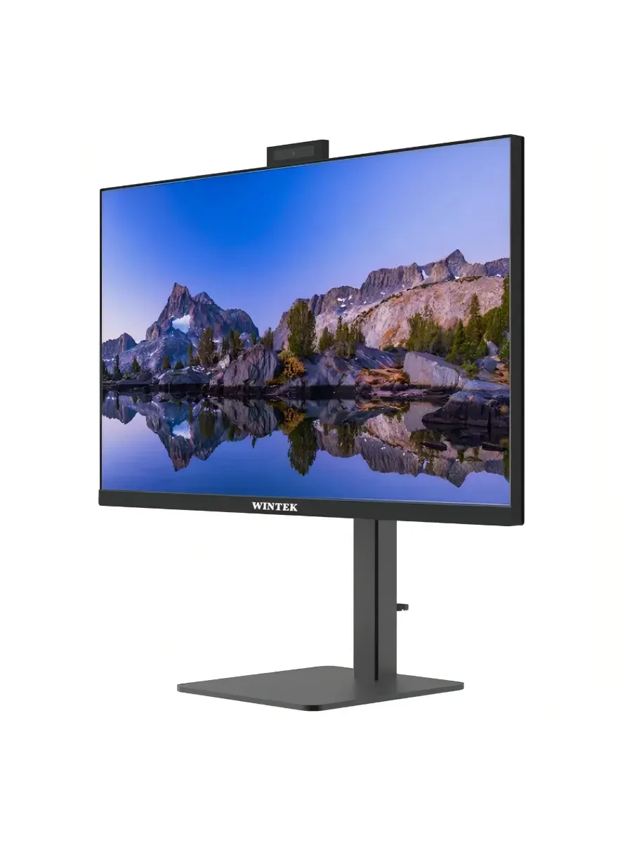 Моноблочная система Wintek BF2702 27'' FHD IPS (подставка с возможностью регулировки по высоте и портретного режима)/MB H610/SO-DIMM DDR4/WiFi/BT/Card Reader/клавиатура+мышь, блок питания 220Вт HuntKey — 2
