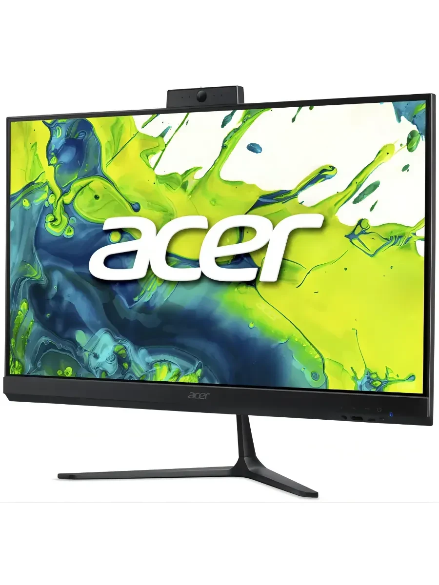 Моноблок Acer Aspire C24-2G (Black) / Core 5 120U / 16 ГБ DDR4 3200 / 512 ГБ / 23.8" FullHD 120 Гц / 2MP FHD / wls / 65 Вт, внешний/Без ОС