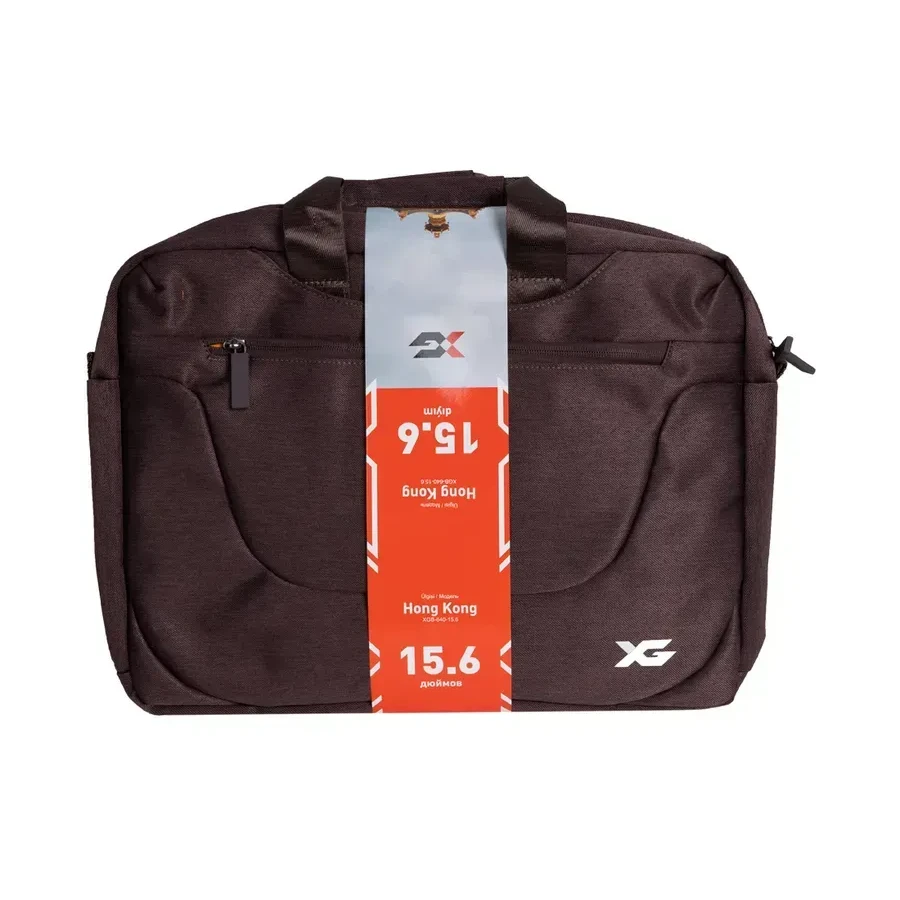 Сумка для ноутбука XG Hong Kong, 15.6", коричневая