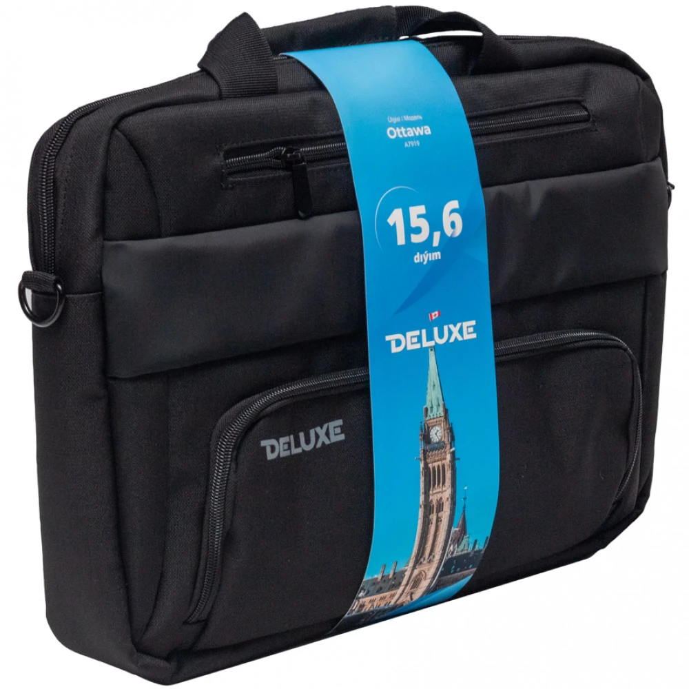 Сумка для ноутбука Deluxe Ottawa (A7919), 15.6", Black