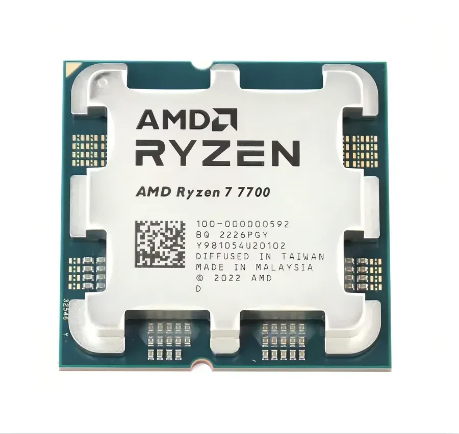 Процессор AMD Ryzen 7 7700, 8 ядер, до 5.3 ГГц, AM5