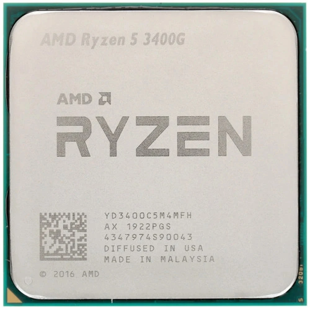 Процессор AMD Ryzen 5 3400G, 4 ядра/8 потоков, 3.7GHz — 2