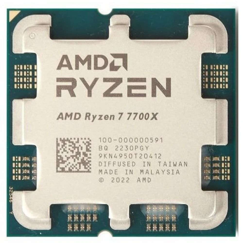 Процессор AMD Ryzen 7 7700X, 8 ядер, 4.5/5.0 ГГц, AM5