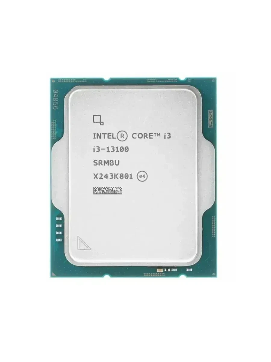 Процессор Intel Core i3-13100, 4 ядра, 3.4 ГГц, LGA1700