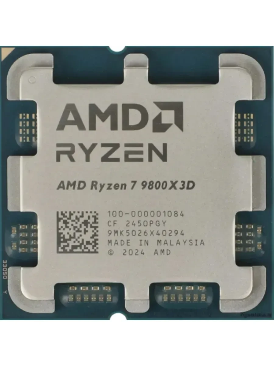 Процессор AMD Ryzen 7 9800X3D, 8 ядер, 4.7/5.2 ГГц, AM5 — 2