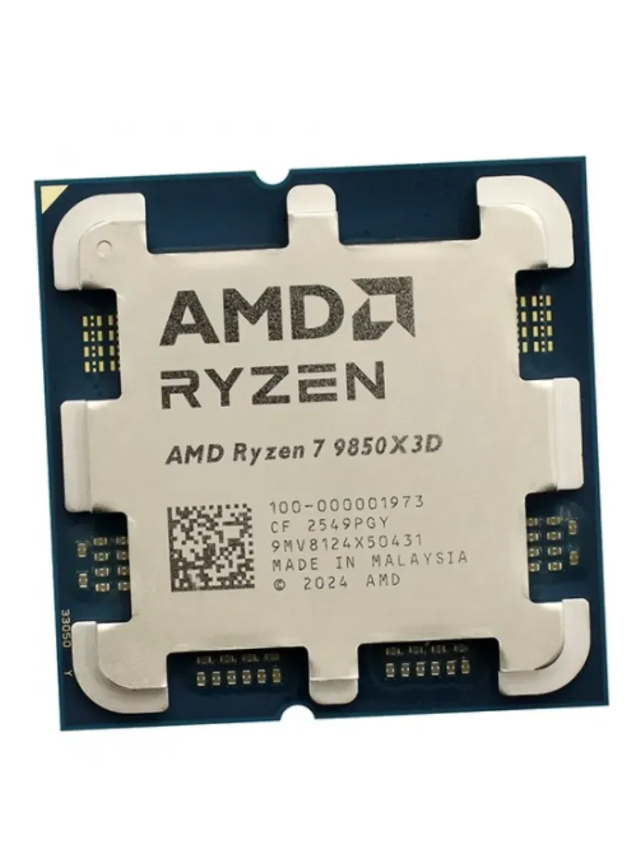 Процессор AMD Ryzen 7 9850X3D 4,7Гц (5,6ГГц Turbo) 8C/16T 96MB L3 120W AM5 OEM 100-000001973 — 2