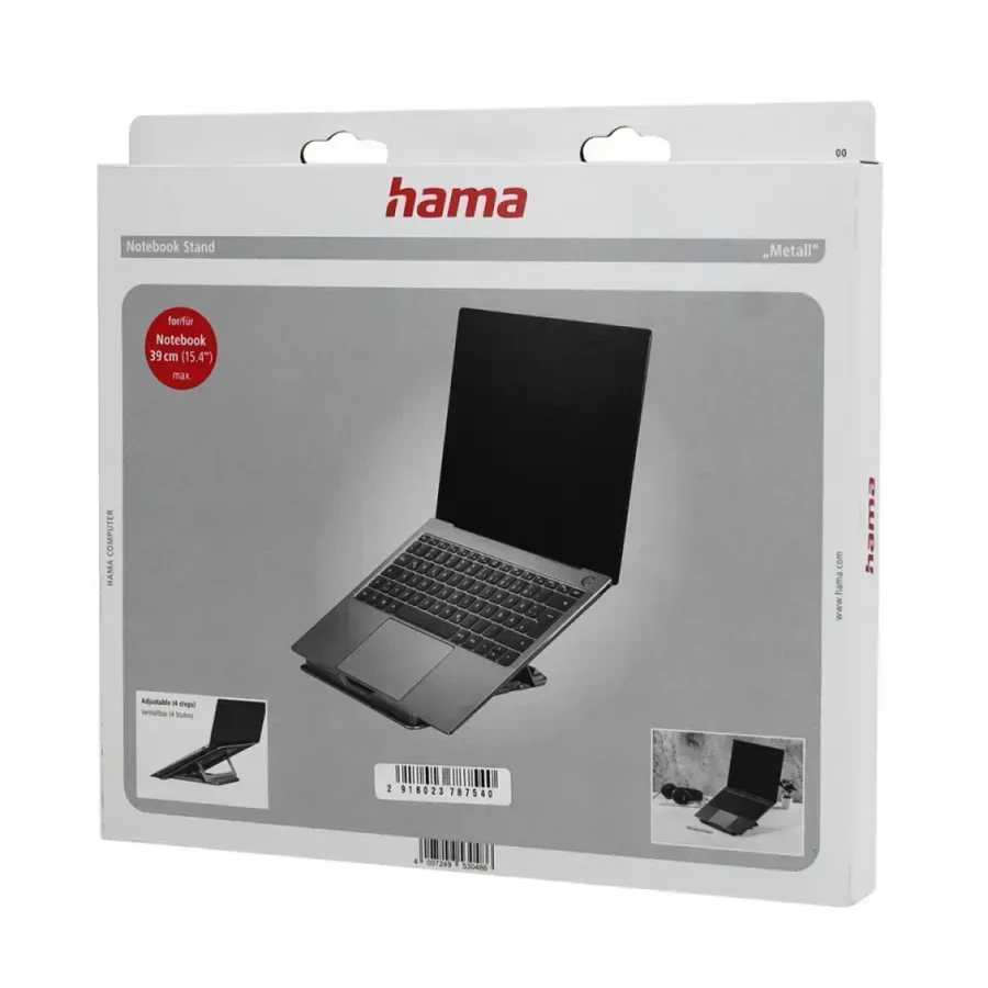 Подставка для ноутбука Hama METAL (00053048), up to 15,4", Grey — 2