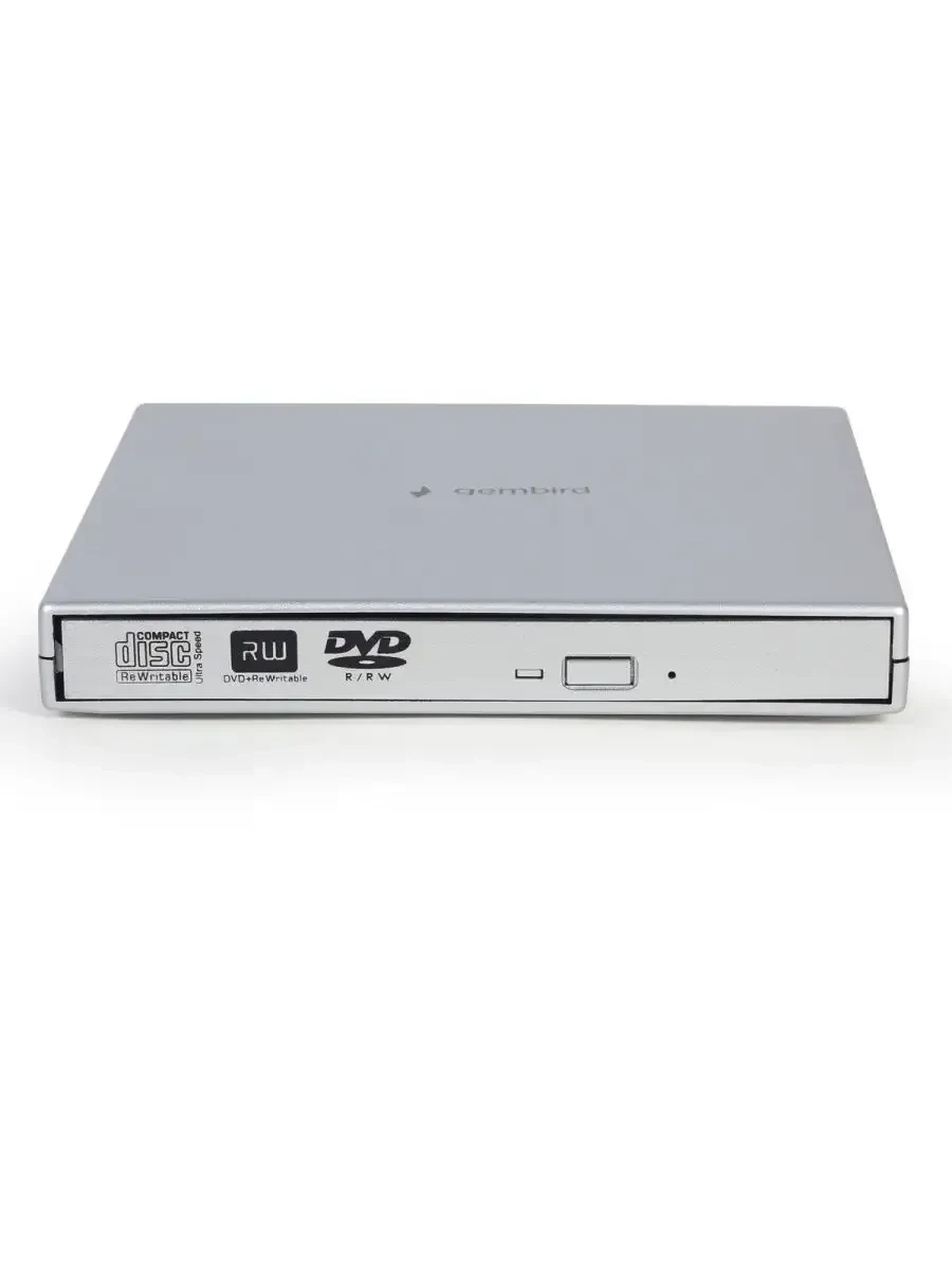 DVD привод внешний Gembird DVD-USB-02-SV, серебристый — 4