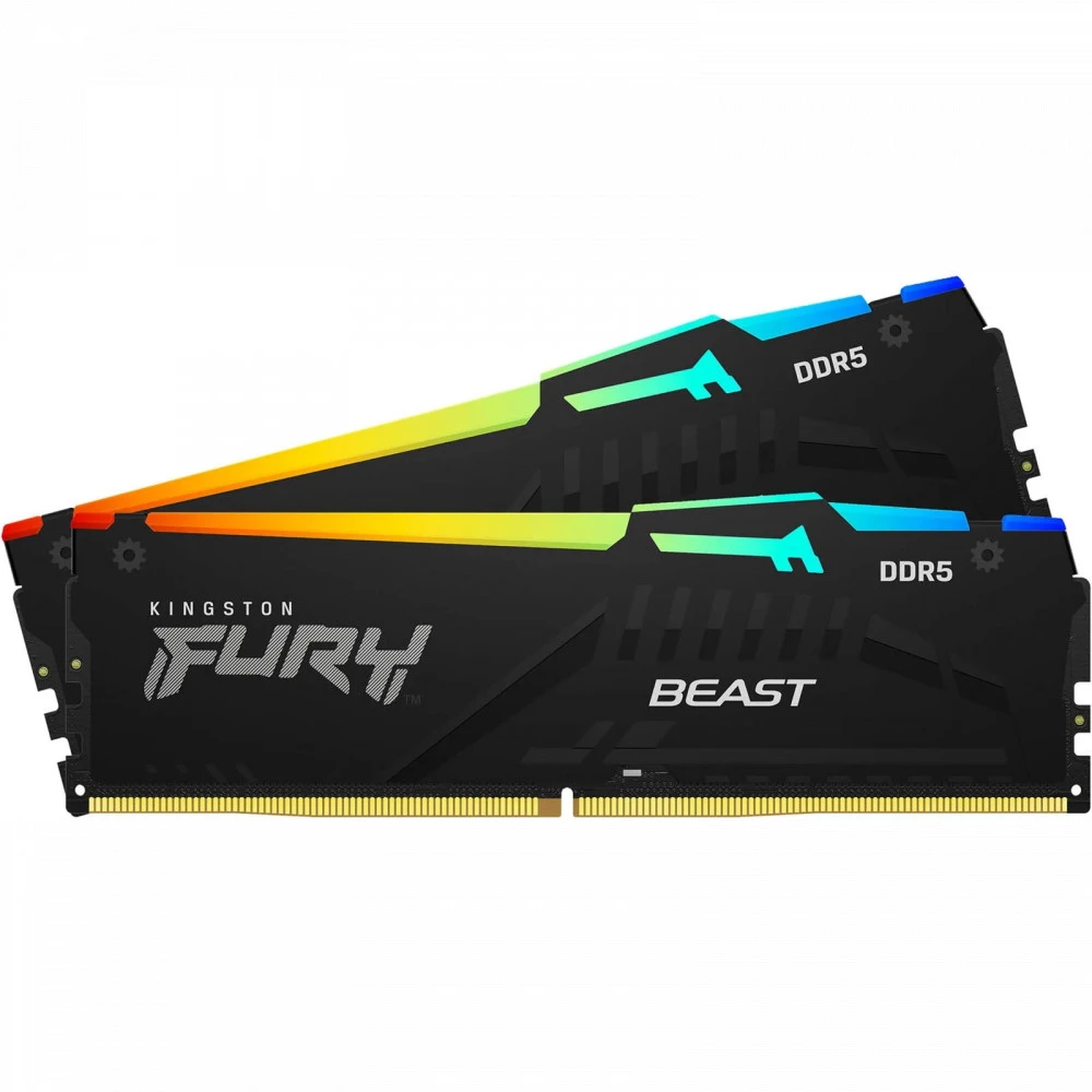 ОЗУ Kingston FURY Beast RGB DDR5 32GB 2x16GB 5600MHz