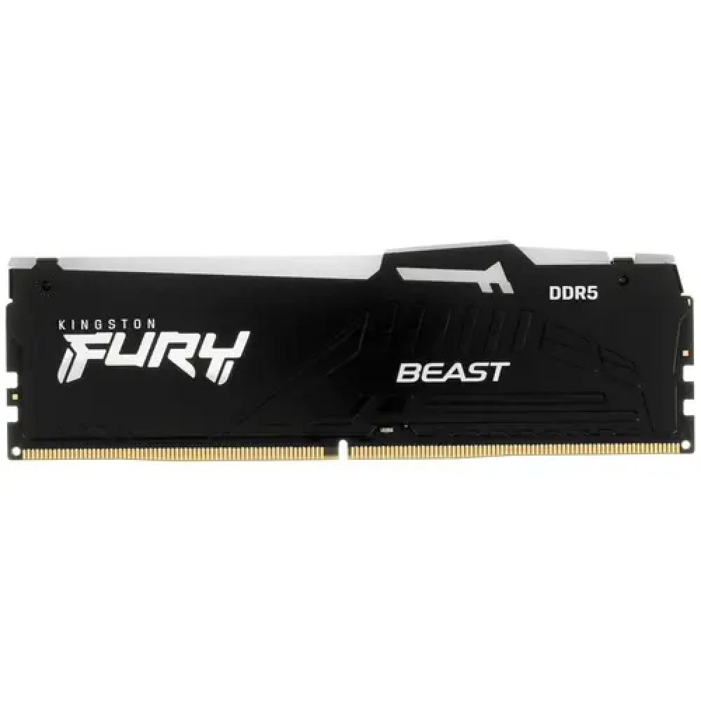 Оперативная память Kingston FURY Beast Black, 16GB DDR5, чёрный — 2