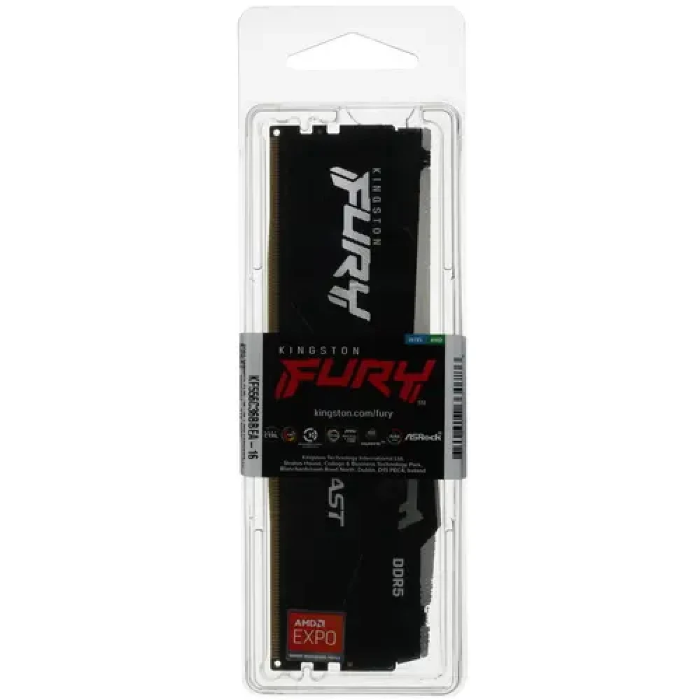 Оперативная память Kingston FURY Beast Black, 16GB DDR5, чёрный — 4