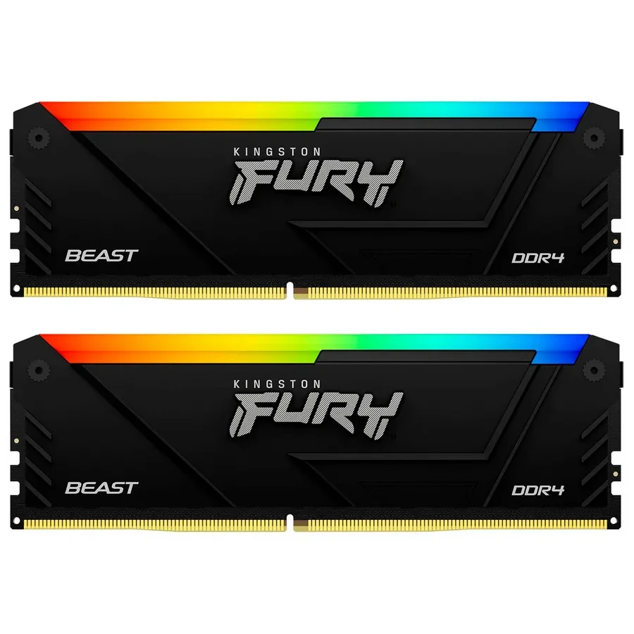 ОЗУ Kingston FURY Beast RGB 16GB DDR4-3200