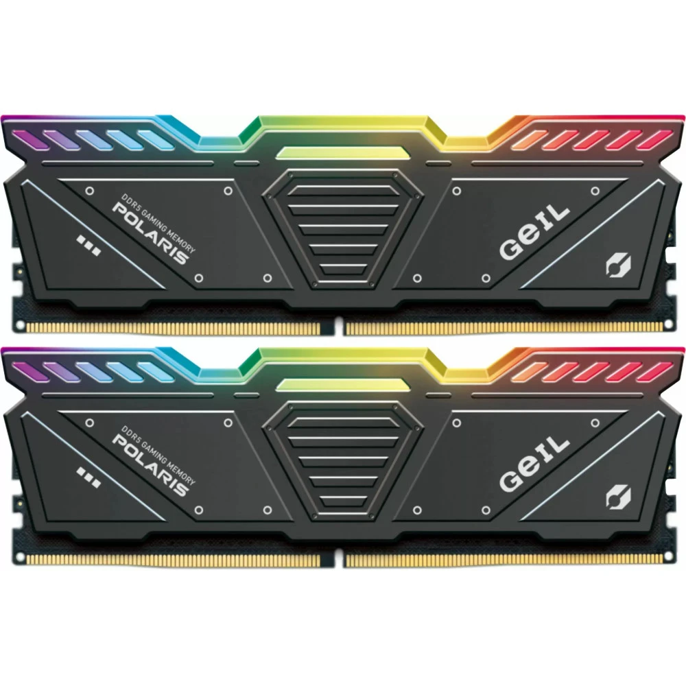 ОЗУ GEIL POLARIS RGB 32GB (2x16GB) 5600MHz DDR5, RGB, Titanium Gray