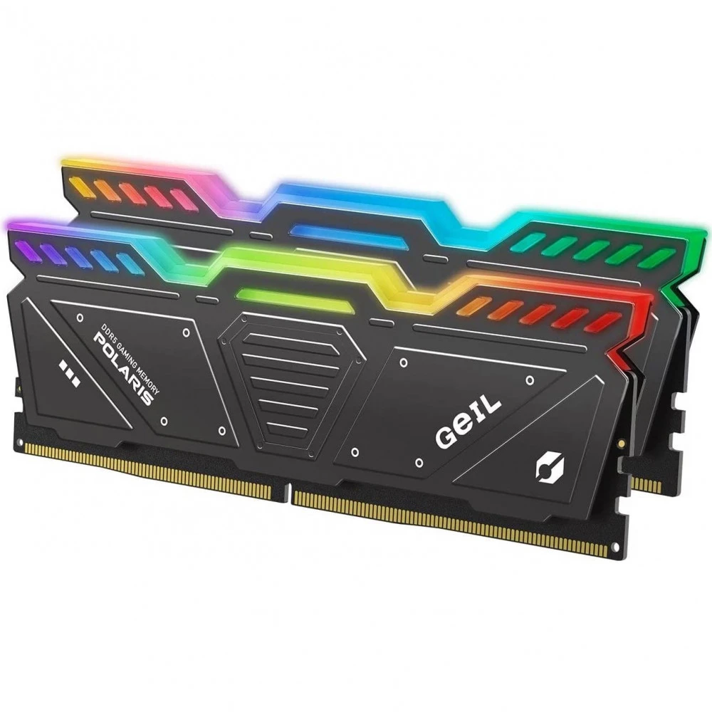 ОЗУ GEIL POLARIS RGB 32GB (2x16GB) 5600MHz DDR5, RGB, Titanium Gray — 3