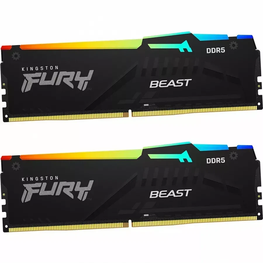ОЗУ Kingston FURY Beast RGB DDR5 32GB 2x16GB 5600MHz — 2
