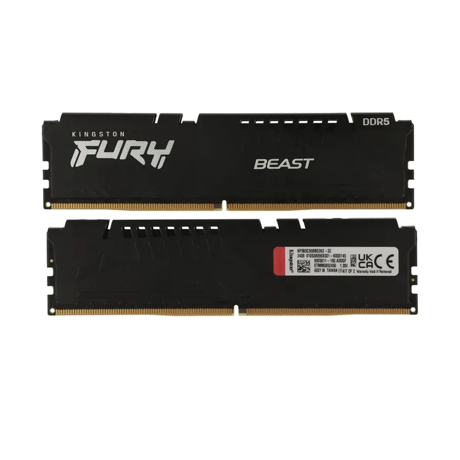 ОЗУ 32GB (2x16GB) Kingston Fury Beast DDR5 6000MHz — 2