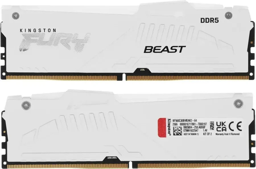 ОЗУ Kingston FURY Beast RGB, 32GB (2x16GB) DDR5 6000MHz — 2